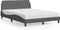 vidaXL - Bedframe - zonder - matras - 120x200 - cm - stof - donkergrijs