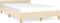 vidaXL - Bedframe - zonder - matras - 120x200 - cm - stof - crèmekleurig