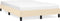 vidaXL - Bedframe - zonder - matras - 120x200 - cm - stof - crèmekleurig