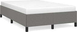 vidaXL - Bedframe - zonder - matras - 120x200 - cm - stof - donkergrijs