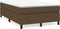 vidaXL - Bedframe - zonder - matras - 120x200 - cm - stof - donkerbruin