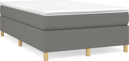 vidaXL - Bedframe - zonder - matras - 120x200 - cm - stof - donkergrijs