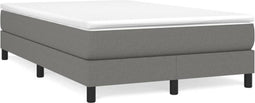 vidaXL - Bedframe - zonder - matras - 120x200 - cm - stof - donkergrijs
