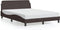 vidaXL - Bedframe - zonder - matras - 120x200 - cm - stof - donkerbruin