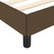 vidaXL - Bedframe - zonder - matras - 120x200 - cm - stof - donkerbruin