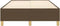 vidaXL - Bedframe - zonder - matras - 120x200 - cm - stof - donkerbruin
