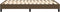 vidaXL - Bedframe - zonder - matras - 120x200 - cm - stof - donkerbruin