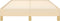 vidaXL - Bedframe - zonder - matras - 120x200 - cm - stof - crèmekleurig