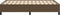 vidaXL - Bedframe - zonder - matras - 120x200 - cm - stof - donkerbruin
