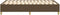 vidaXL - Bedframe - zonder - matras - 120x200 - cm - stof - donkerbruin