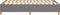 vidaXL - Bedframe - zonder - matras - 120x200 - cm - stof - donkergrijs