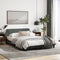 vidaXL - Bedframe - zonder - matras - 120x200 - cm - stof - donkergrijs