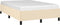 vidaXL - Bedframe - zonder - matras - 120x200 - cm - stof - crèmekleurig