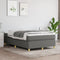 vidaXL - Bedframe - zonder - matras - 120x200 - cm - stof - donkergrijs