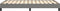 vidaXL - Bedframe - zonder - matras - 120x200 - cm - stof - donkergrijs
