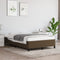 vidaXL - Bedframe - zonder - matras - 120x200 - cm - stof - donkerbruin