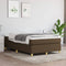 vidaXL - Bedframe - zonder - matras - 120x200 - cm - stof - donkerbruin