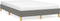 vidaXL - Bedframe - zonder - matras - 120x200 - cm - stof - donkergrijs