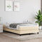 vidaXL - Bedframe - zonder - matras - 120x200 - cm - stof - crèmekleurig