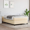 vidaXL - Bedframe - zonder - matras - 120x200 - cm - stof - crèmekleurig