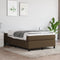 vidaXL - Bedframe - zonder - matras - 120x200 - cm - stof - donkerbruin