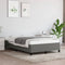 vidaXL - Bedframe - zonder - matras - 120x200 - cm - stof - donkergrijs