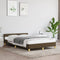 vidaXL - Bedframe - zonder - matras - 120x200 - cm - stof - donkerbruin