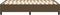 vidaXL - Bedframe - zonder - matras - 120x200 - cm - stof - donkerbruin