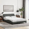 vidaXL - Bedframe - zonder - matras - 120x200 - cm - stof - donkergrijs