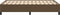vidaXL - Bedframe - zonder - matras - 120x200 - cm - stof - donkerbruin