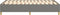 vidaXL - Bedframe - zonder - matras - 120x200 - cm - stof - donkergrijs