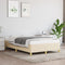 vidaXL - Bedframe - zonder - matras - 120x200 - cm - stof - crèmekleurig