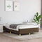 vidaXL - Bedframe - zonder - matras - 120x200 - cm - stof - donkerbruin