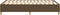 vidaXL - Bedframe - zonder - matras - 120x200 - cm - stof - donkerbruin
