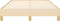 vidaXL - Bedframe - zonder - matras - 120x200 - cm - stof - crèmekleurig