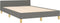 vidaXL - Bedframe - zonder - matras - 120x200 - cm - stof - donkergrijs
