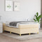 vidaXL - Bedframe - zonder - matras - 120x200 - cm - stof - crèmekleurig