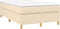 vidaXL - Bedframe - zonder - matras - 120x200 - cm - stof - crèmekleurig