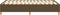 vidaXL - Bedframe - zonder - matras - 120x200 - cm - stof - donkerbruin