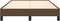 vidaXL - Bedframe - zonder - matras - 120x200 - cm - stof - donkerbruin