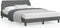 vidaXL - Bedframe - zonder - matras - 120x200 - cm - stof - donkergrijs