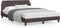 vidaXL - Bedframe - zonder - matras - 120x200 - cm - stof - donkerbruin