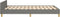 vidaXL - Bedframe - zonder - matras - 120x200 - cm - stof - donkergrijs