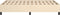 vidaXL - Bedframe - zonder - matras - 120x200 - cm - stof - crèmekleurig