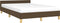 vidaXL - Bedframe - zonder - matras - 120x200 - cm - stof - donkerbruin