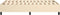vidaXL - Bedframe - zonder - matras - 120x200 - cm - stof - crèmekleurig