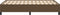 vidaXL - Bedframe - zonder - matras - 120x200 - cm - stof - donkerbruin