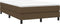 vidaXL - Bedframe - zonder - matras - 120x200 - cm - stof - donkerbruin