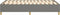 vidaXL - Bedframe - zonder - matras - 120x200 - cm - stof - donkergrijs