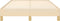 vidaXL - Bedframe - zonder - matras - 120x200 - cm - stof - crèmekleurig